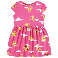 Vestido bebê rosa solzinhos - 573 - Novelinhos Moda Infantil