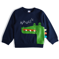 Blusão bebê moletom azul marinho jacaré Tip Top - ... - Novelinhos Moda Infantil