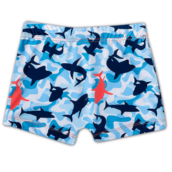 Sunga azul claro tubarões Tip Top UV50+ - 672 - Novelinhos Moda Infantil