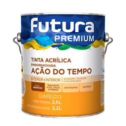 Tinta Emborrachada Ação Do Tempo Branco Futura 3,6... - OLDRIVER