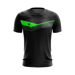 REF: 63038/R - Camisa Arbitro Preta com detalhe verde - ONZA