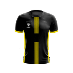 REF: 63037/R - Camisa Arbitro Preto e Amarelo - ONZA