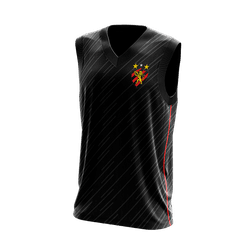 REF: SR011 6 - Camisa Regata Sport Preta REF: SR011 6 - ONZA