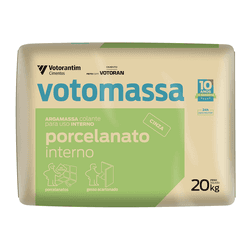 Argamassa Porcelanato Interna Cinza Votomassa 20kg - DELTAMIL PORCELANATOS