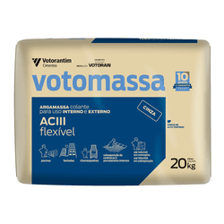 ARGAMASSA AC3 INTERNO/EXTERNO CINZA VOTORAN 20KG - DELTAMIL PORCELANATOS