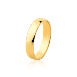 Aliança Feminina Tradicional 3,5mm - OV/AL35 - Ouro Vale Joias