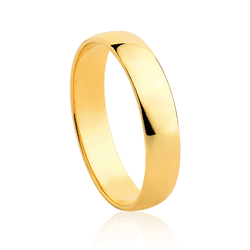 Aliança Masculina Tradicional 3,5mm - OV/ALM35 - Ouro Vale Joias