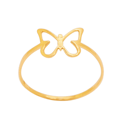 Anel Borboleta em Ouro 18K - AN21836-2 - Ouro Vale Joias