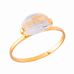 Anel Gota Trabalhada em Ouro 18K - OV/AN0484 - Ouro Vale Joias