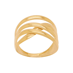 Anel Aro 4 Fios em Ouro 18K - OV/AN19950-1 - Ouro Vale Joias