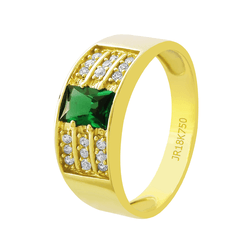 Anel de Formatura em Ouro 18K - Retangular - OV/AN... - Ouro Vale Joias