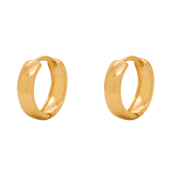 Brinco Argola em Ouro 18K - 1,35cm - BR19880-1 - Ouro Vale Joias