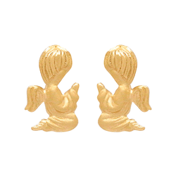 Brinco Infantil Anjo em Ouro 18K - OV/BR5857-2 - Ouro Vale Joias