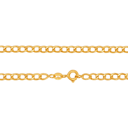 Corrente Groumet 3mm em Ouro 18K - 60cm - CO21426... - Ouro Vale Joias