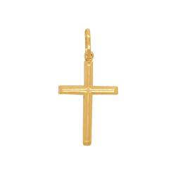 Pingente Cruz em Ouro 18K - Oca - OV/P8306-12 - Ouro Vale Joias