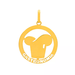 Pingente de Formatura Gastronomia em Ouro 18k - OV... - Ouro Vale Joias