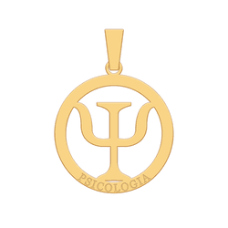 Pingente de Formatura em Ouro 18K - Psicologia - O... - Ouro Vale Joias