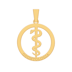 Pingente de Formatura Odontologia em Ouro 18K - OV... - Ouro Vale Joias