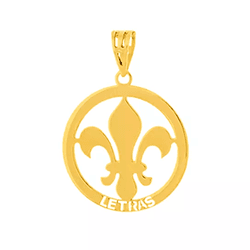 Pingente de Formatura Letras em Ouro 18k - OV/P99... - Ouro Vale Joias