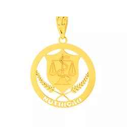 Pingente de Formatura Nutrição em Ouro 18k - OV/P9... - Ouro Vale Joias