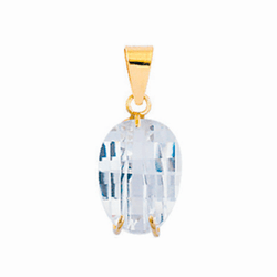 Pingente Gota Trabalhada em Ouro 18K - OV/P0484 - Ouro Vale Joias