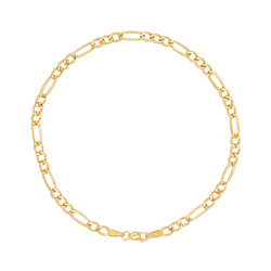 Pulseira Groumet 3x1 em Ouro 18K - 20cm - OV/PUL21... - Ouro Vale Joias