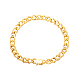 Pulseira Groumet em Ouro 18K - 20cm - OV/PUL9071-2 - Ouro Vale Joias