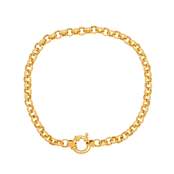 Pulseira Portuguesa em Ouro 18K - 18,5cm - PUL1001... - Ouro Vale Joias