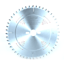 Disco de Serra Circular Côncava Para Acabamento 10'' 250 mm X 48 dentes Cromada 3,2/2,2 F.30 - Outlet do Marceneiro