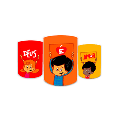 Trio Capas de Cilindros - 3 Palavrinhas - PAINEL E CORES