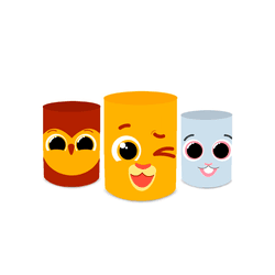 Trio Capas de Cilindros - Bolofofo - PAINEL E CORES