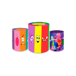 Trio Capas de Cilindros - Divertidamente - PAINEL E CORES
