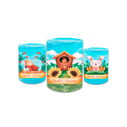 Trio Capas de Cilindros - Fazendinha - PAINEL E CORES