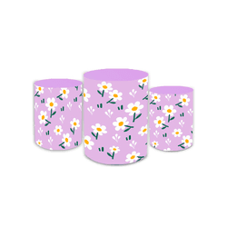 Trio Capas de Cilindros - Floral - PAINEL E CORES