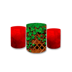 Trio Capas de Cilindros - Folhas - Jardim - PAINEL E CORES