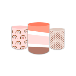 Trio Capas de Cilindros - Geométricos - PAINEL E CORES