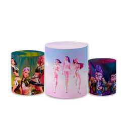 Trio Capas de Cilindros - Guerreiras K-Pop - PAINEL E CORES