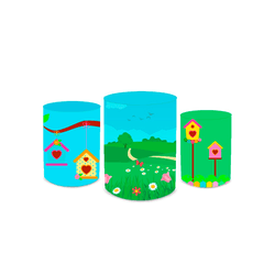 Trio Capas de Cilindros - Jardim Infantil - PAINEL E CORES