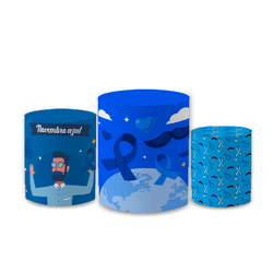 Trio Capas de Cilindros - Novembro Azul - PAINEL E CORES