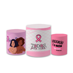 Trio Capas de Cilindros - Outubro Rosa - PAINEL E CORES