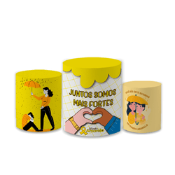 Trio Capas de Cilindros - Setembro Amarelo - PAINEL E CORES