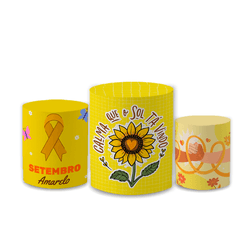Trio Capas de Cilindros - Setembro Amarelo - PAINEL E CORES
