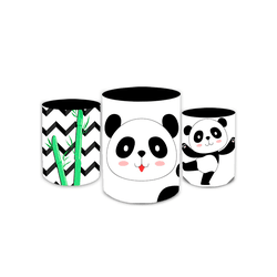Trio Capas de Cilindros - Urso Panda - PAINEL E CORES