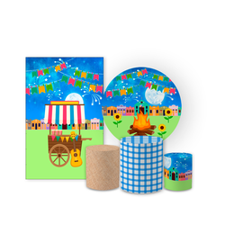 Kit 5 Peças - Festa Junina - PAINEL E CORES