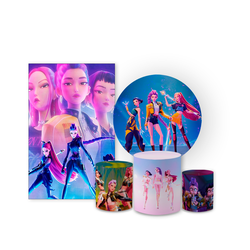 Kit 5 Peças - Guerreiras K-Pop - PAINEL E CORES