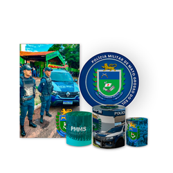 Kit 5 Peças - Polícia - PAINEL E CORES