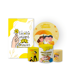 Kit 5 Peças - Setembro Amarelo - PAINEL E CORES