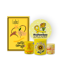 Kit 5 Peças - Setembro Amarelo - PAINEL E CORES