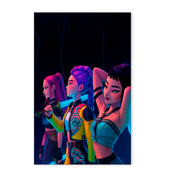 Painel Retangular 2.20x1.50 - Guerreiras K-Pop - PAINEL E CORES
