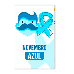 Painel Retangular 2.20x1.50 - Novembro Azul - PAINEL E CORES